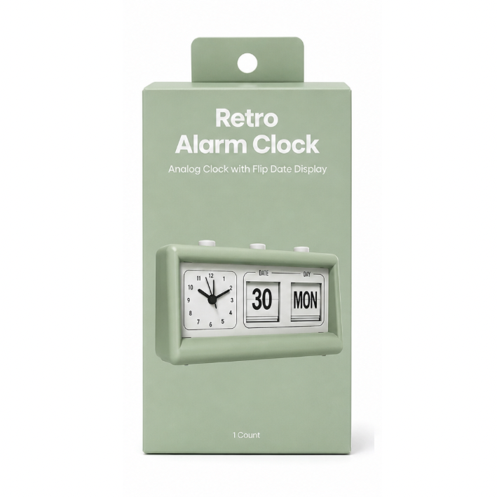 Reloj Despertador Analógico Retro