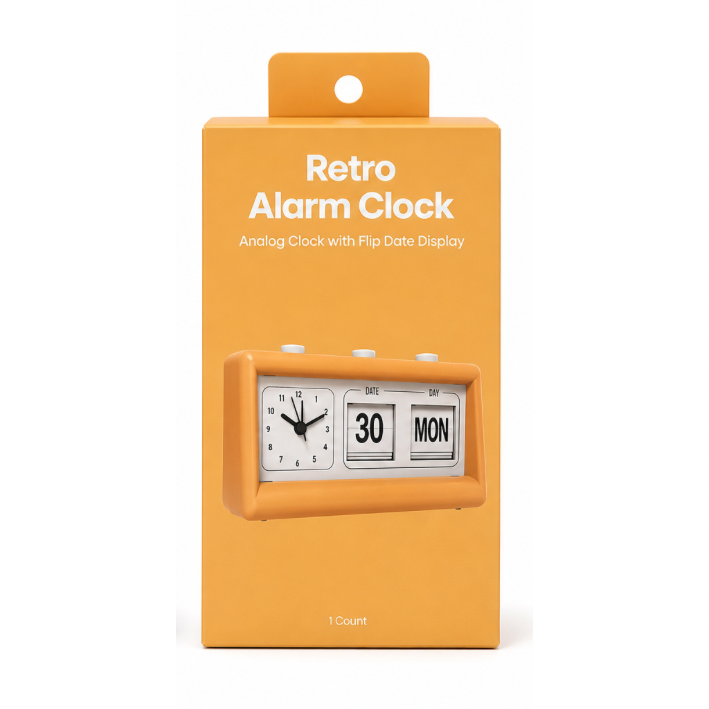 Reloj Despertador Analógico Retro