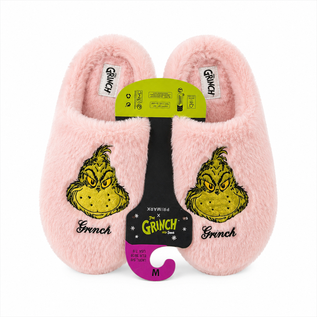 Pantuflas Primark Grinch