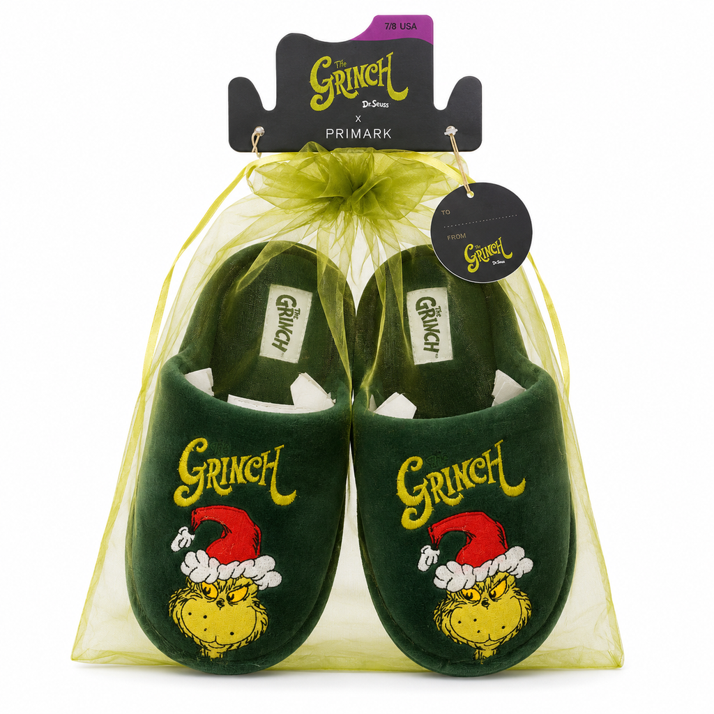 Pantuflas Primark Grinch